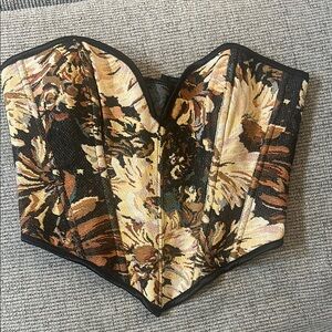 Floral Bustier Corset Top